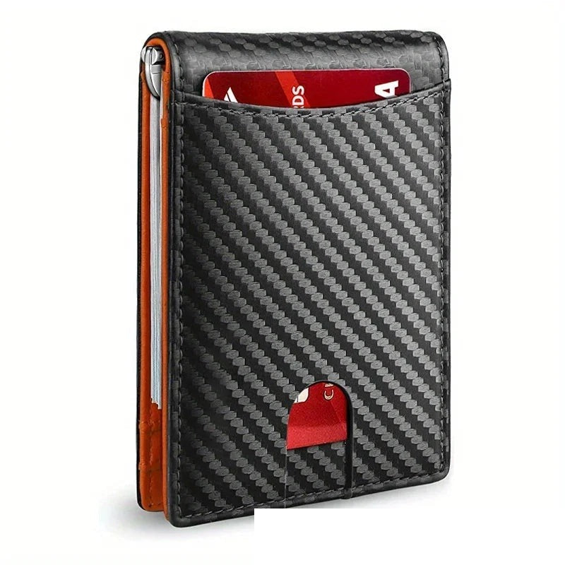 Cartera Slim con Clip para Billetes y RFID para Hombre