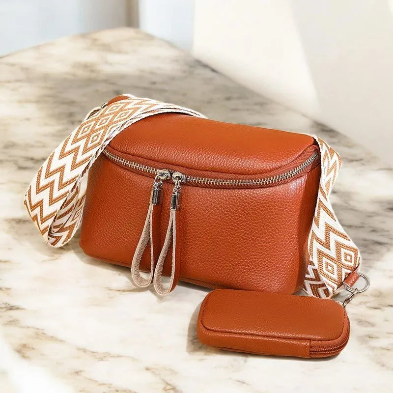 Bolso Bandolera Cruzada de Cuero