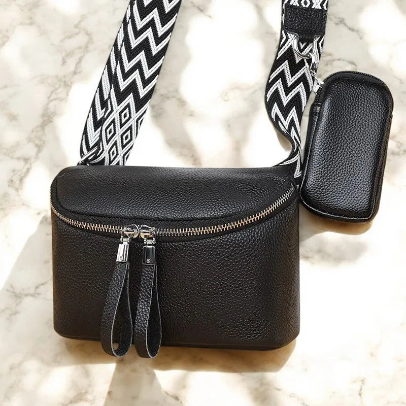 Bolso Bandolera Cruzada de Cuero