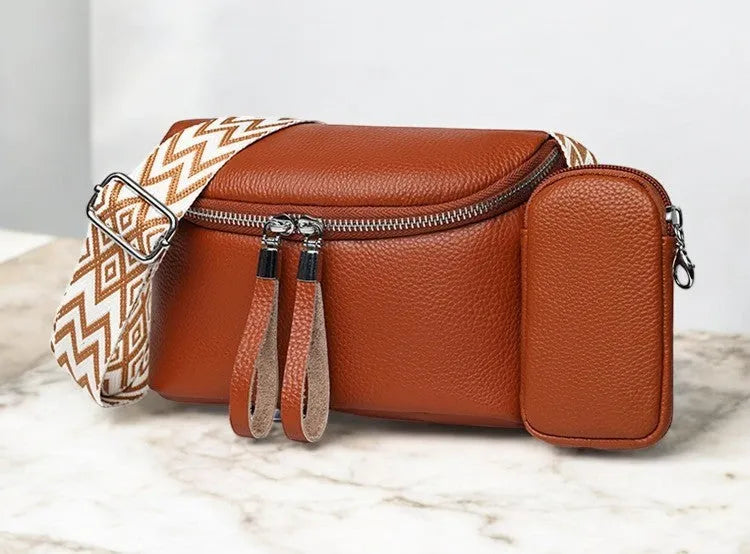 Bolso Bandolera Cruzada de Cuero