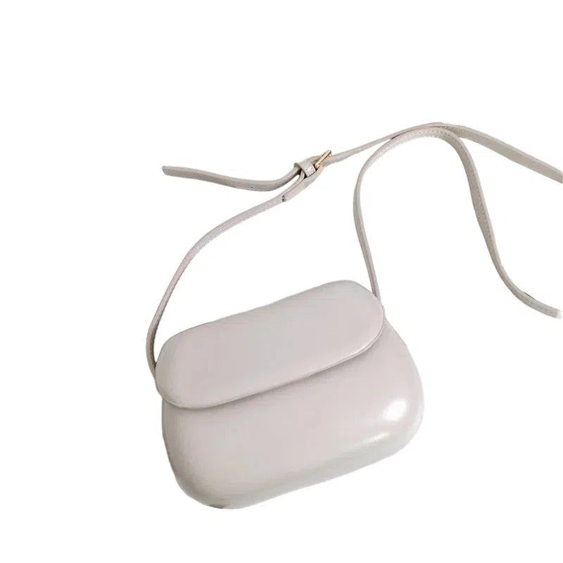 Bolso Bandolera TPU de Broche Crema
