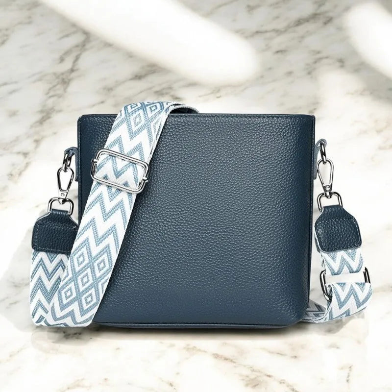 Bolso Bandolera de Cuero de Colores