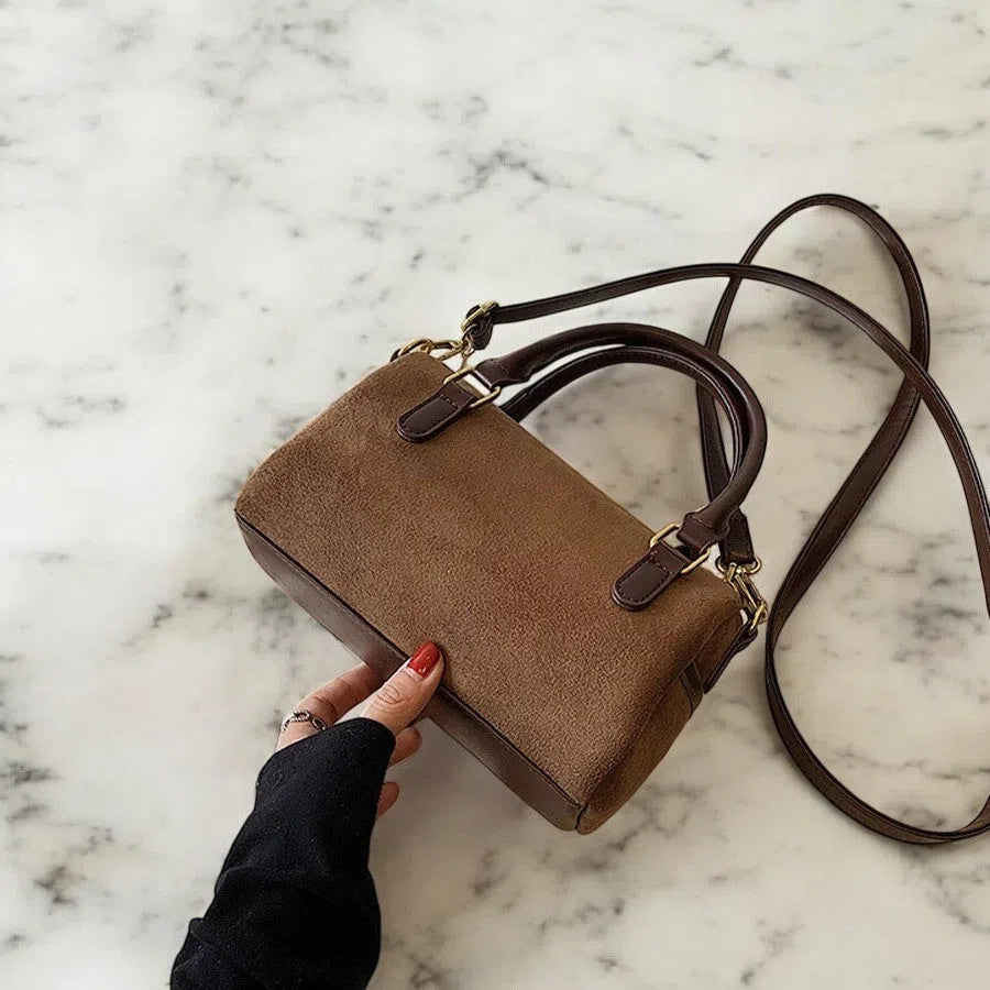 Bolso Bandolera de Gamuza Minimalista