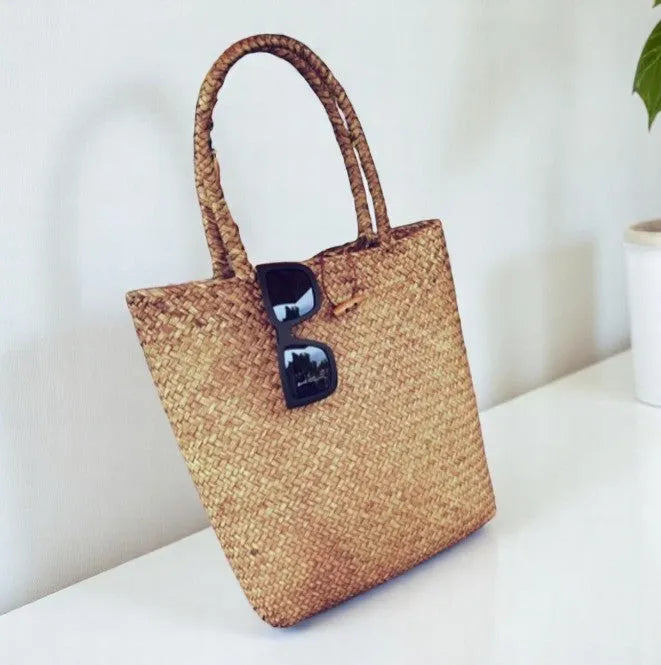 Bolso Bohemio de Paja Elegante para Mujer