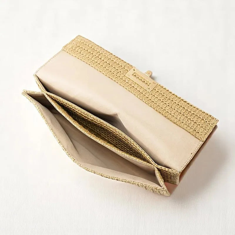 Bolso Clutch de Paja Colores