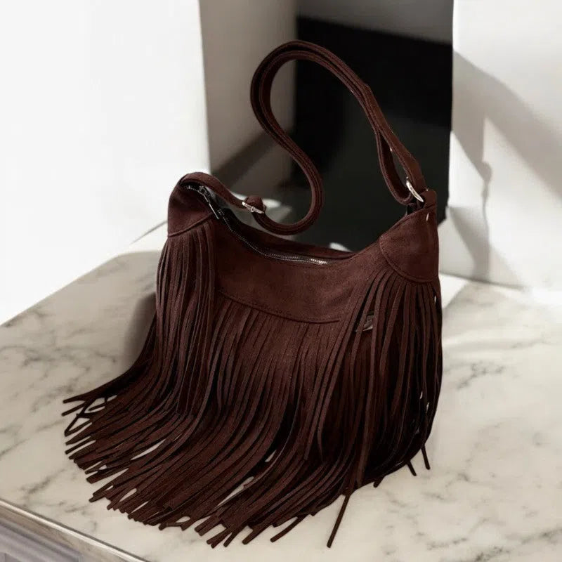 Bolso Flecos Vaquero