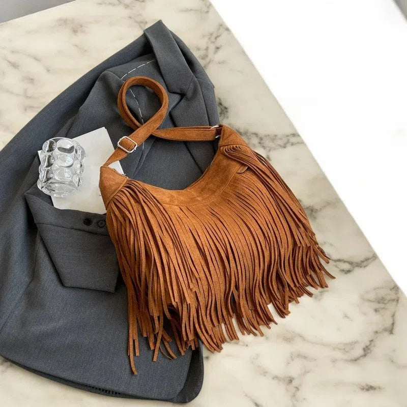 Bolso Flecos Vaquero