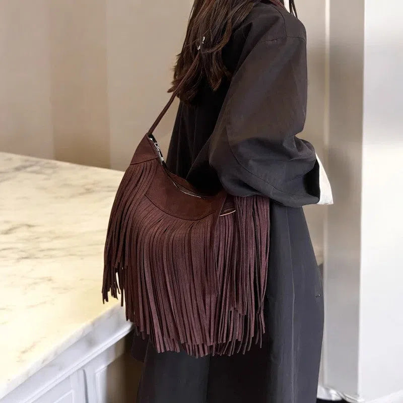 Bolso Flecos Vaquero