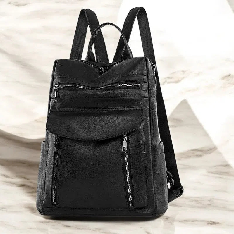 Bolso Mochila Elegancia Versátil de Cuero