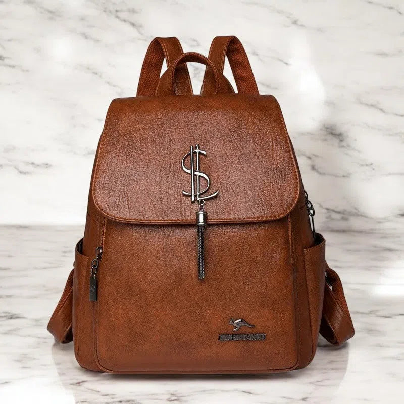 Bolso Mochila Premium de Cuero