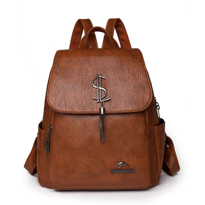 Bolso Mochila Premium de Cuero