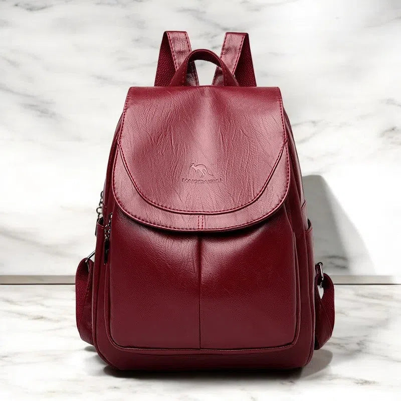 Bolso Mochila de Cuero PU con Diseño Moderno