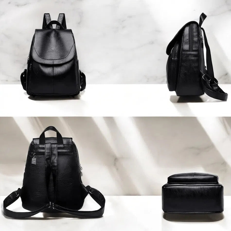 Bolso Mochila de Cuero PU con Diseño Moderno