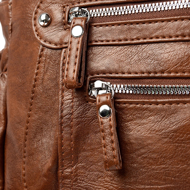 Bolso Mochila de Cuero Premium