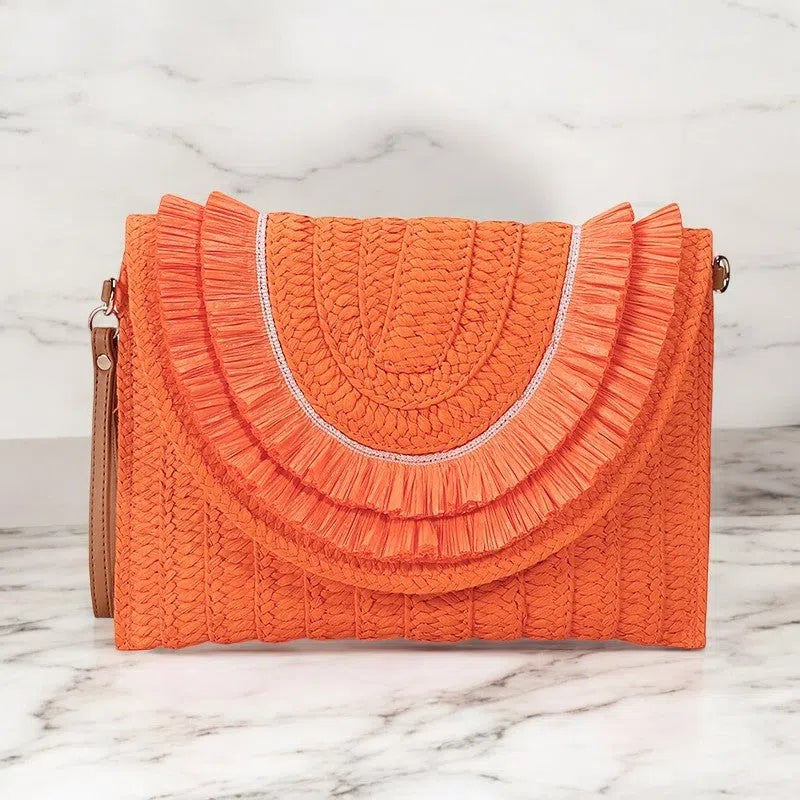 Bolso Rafia Estilo Tote de Colores