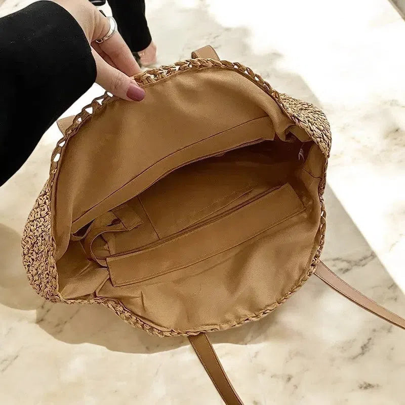 Bolso Rafia Redondo de Playa