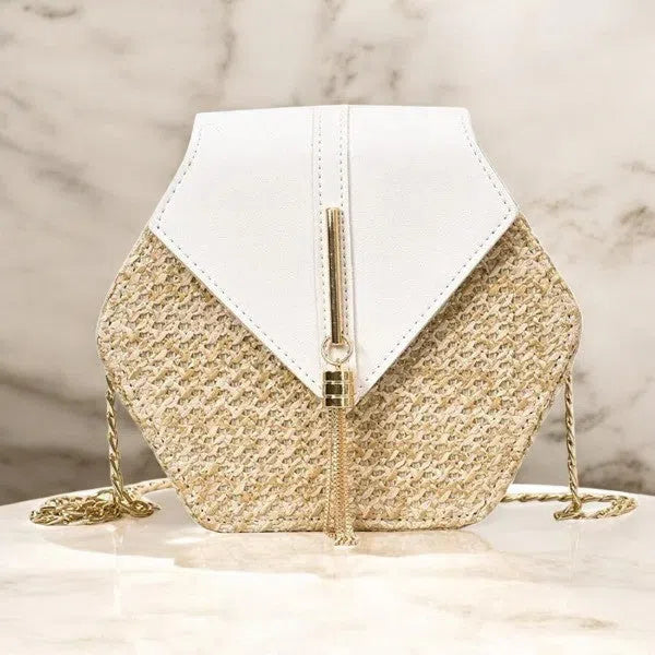 Bolso Rafia en Hexágono