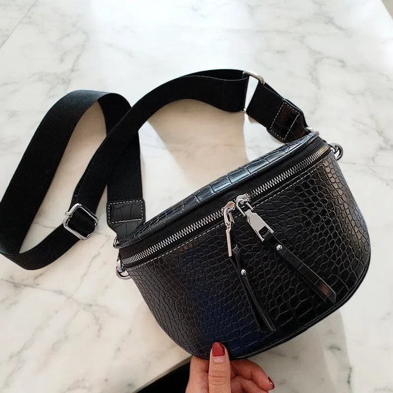 Bolso Riñonera Diseño Cocodrilo de Colores