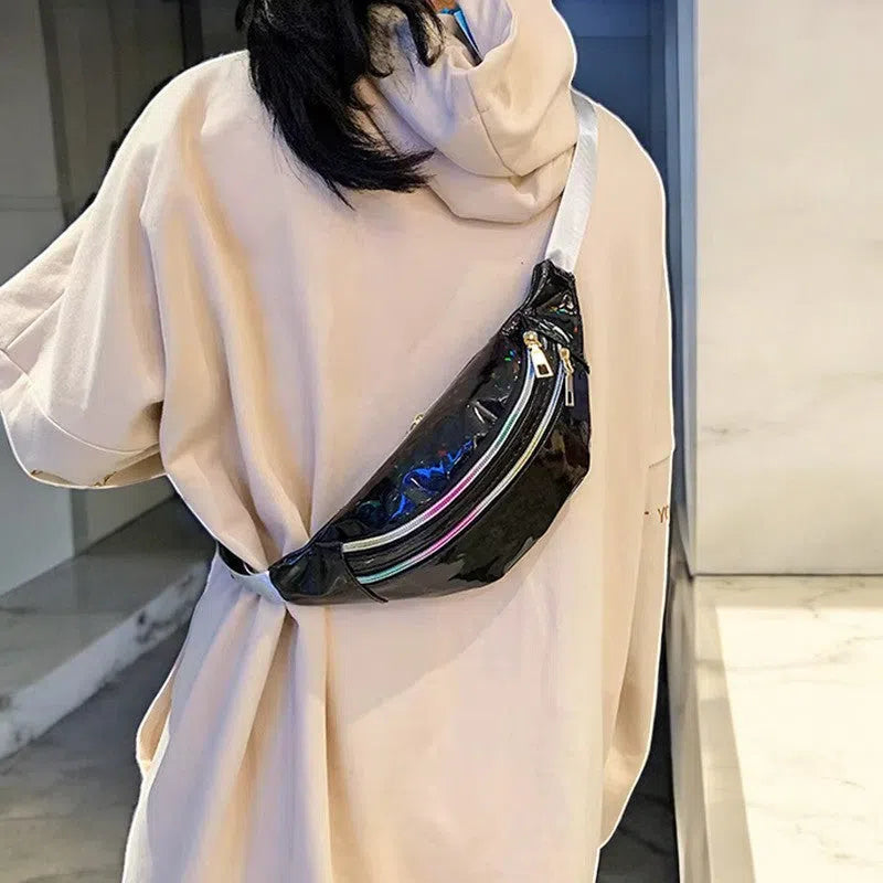 Bolso Riñonera Metálica de Prismas