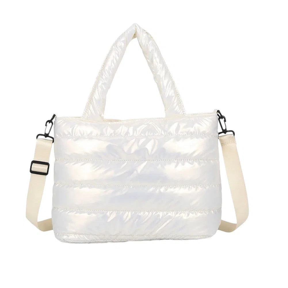 Bolso Shopper Acolchado Metalizado Básicos