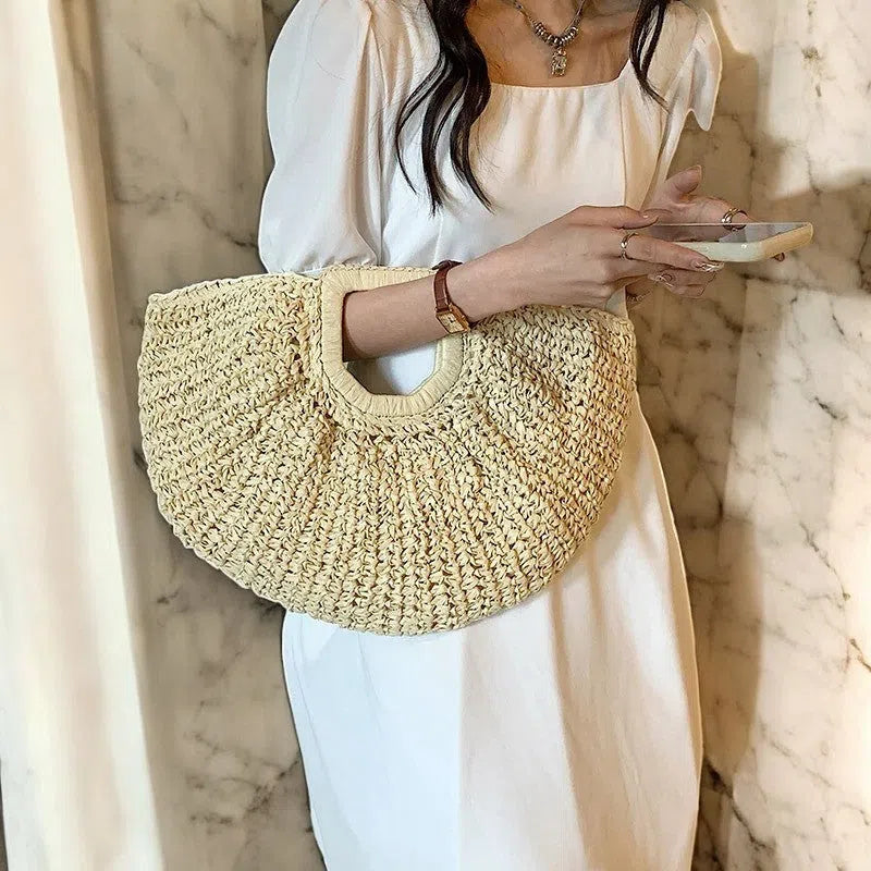 Bolso Shopper Bohemio de Ratán