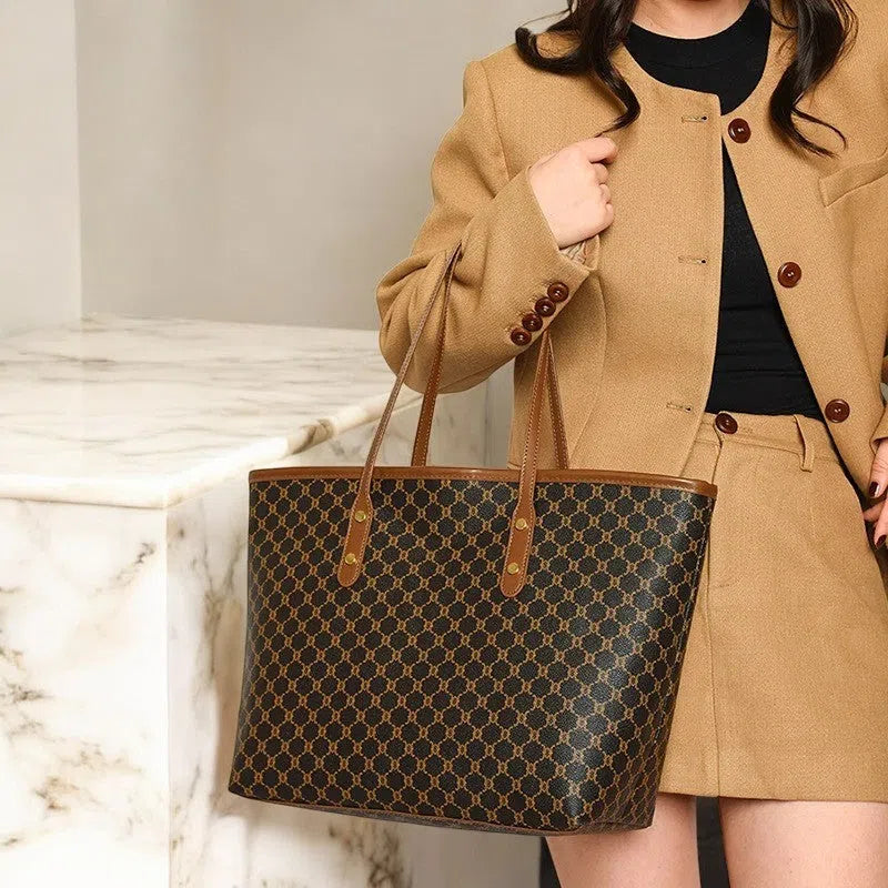 Bolso Shopper Estampado de Cruz