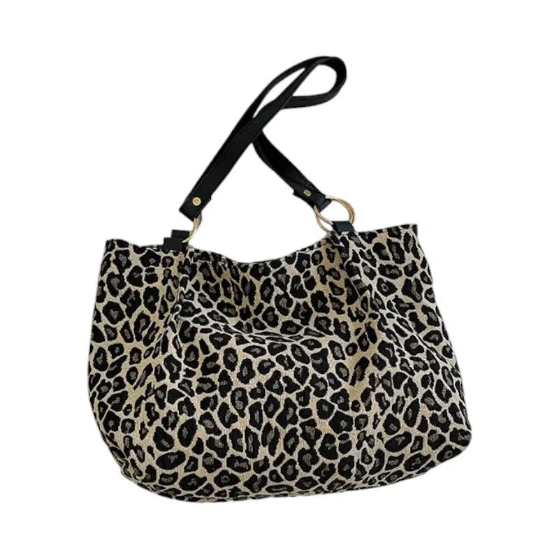 Bolso Shopper Estampado de Leopardo