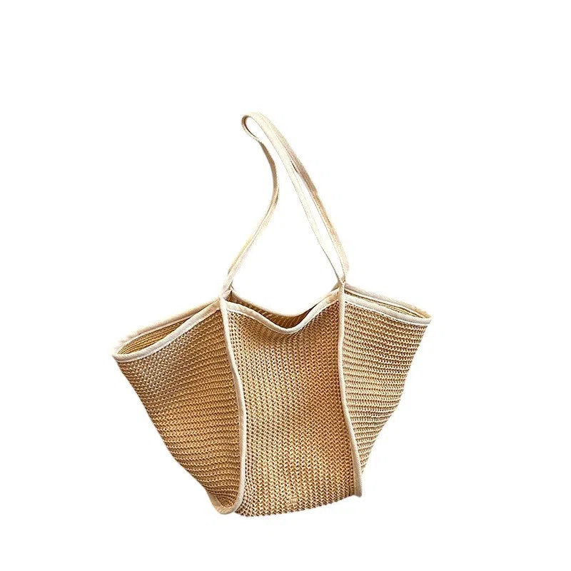 Bolso Shopper de Rafia Beige