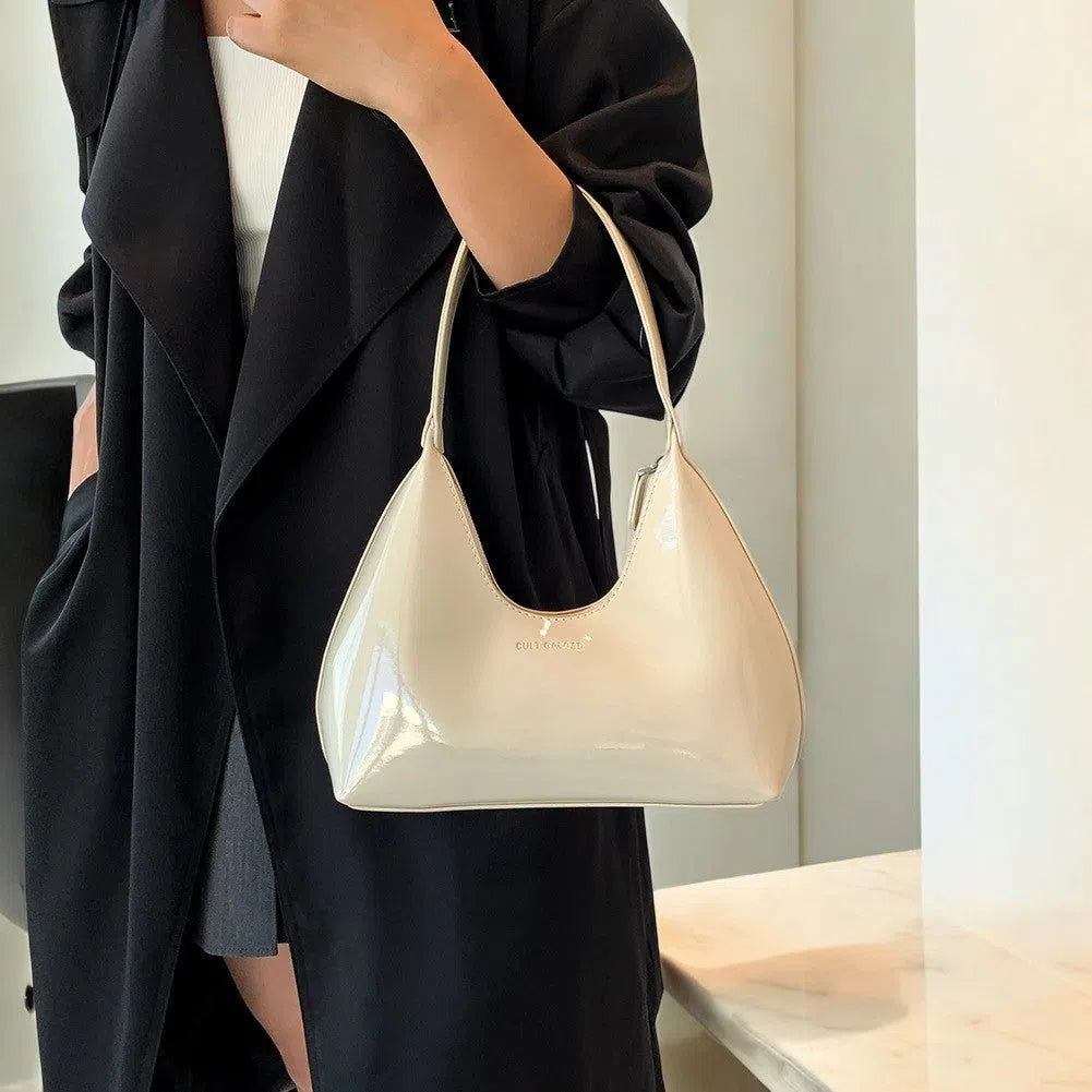 Bolso Tote Bag Efecto Espejo Beige