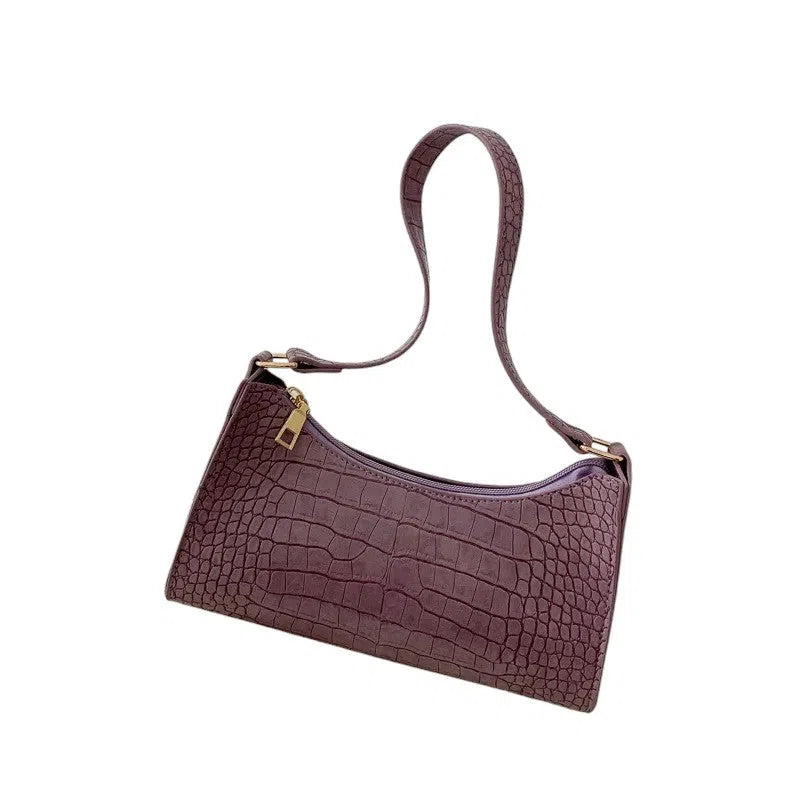 Bolso Tote Bag Estampado Cocodrilo Violeta