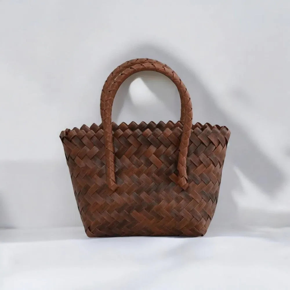 Bolso Tote Mini Tejido de Paja