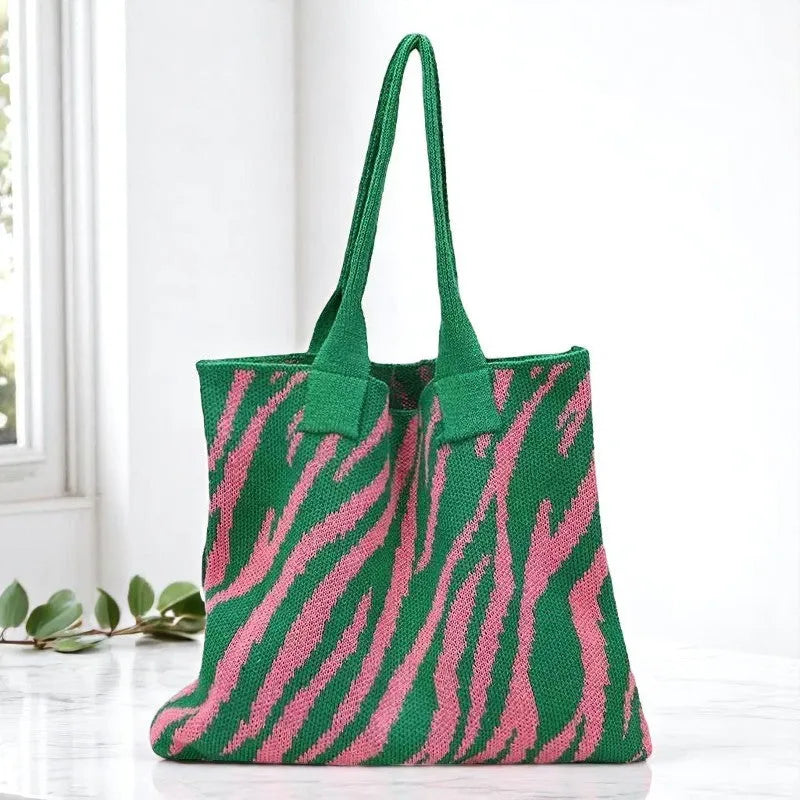 Bolso Tote a Crochet de Zebra