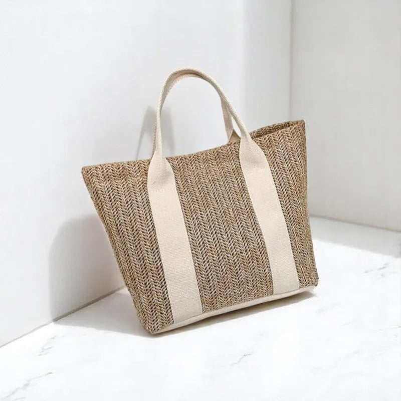 Bolso Tote de Bambú para Playa