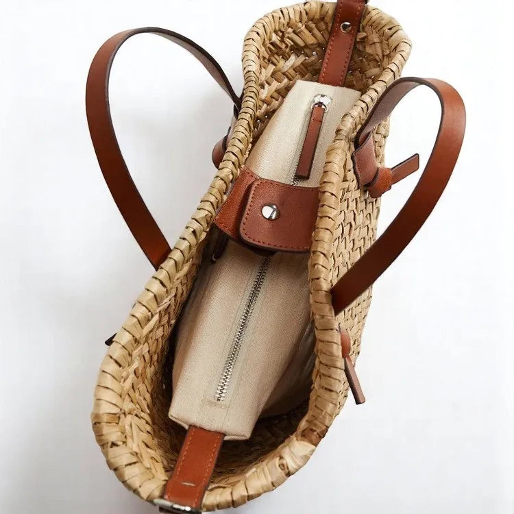 Bolso de Rafia Estilo Ibicenco