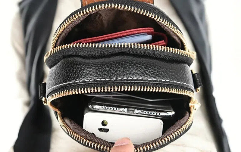 Bolso para Móvil PU Vintage Básico Negro