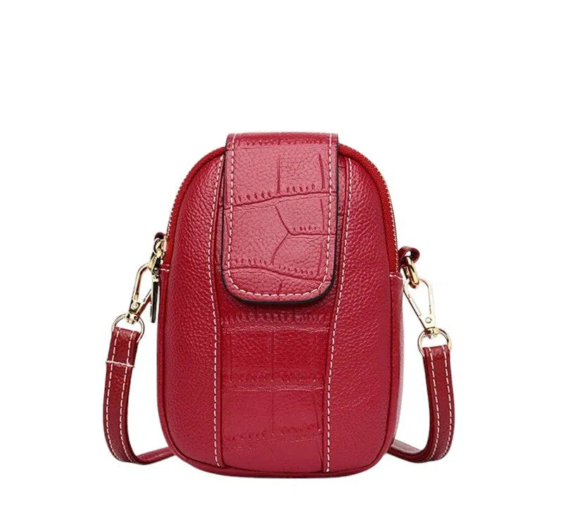 Bolso para Móvil PU Vintage Básico Rojo