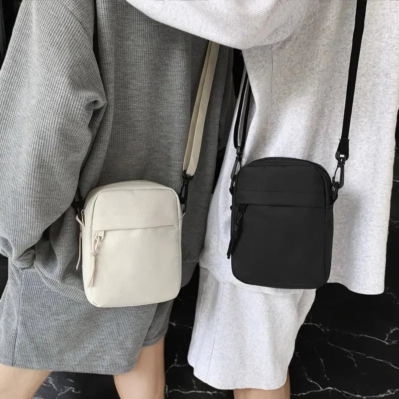 Bolso para Móvil de Lona Blanco Cruzado