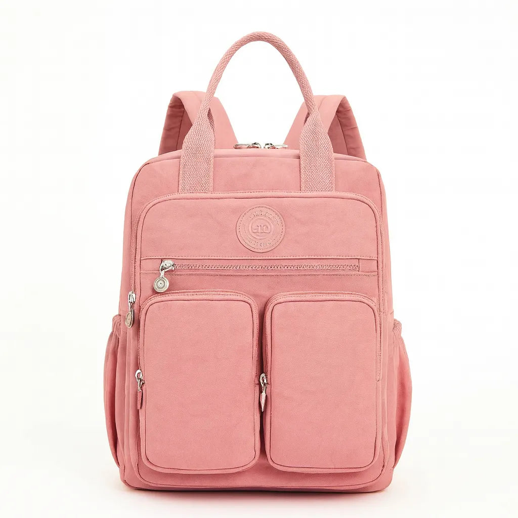 Mochila de Nylon Impermeable para Mujer – Laptop, Viaje y Estilo Casual