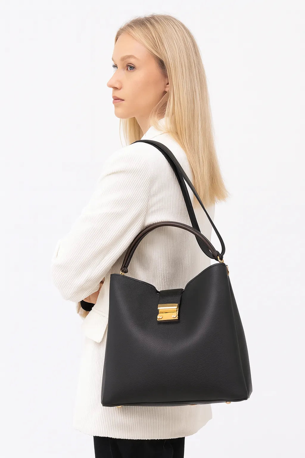 Bolso Tote Grande de PU – Elegancia y Gran Capacidad para Mujer