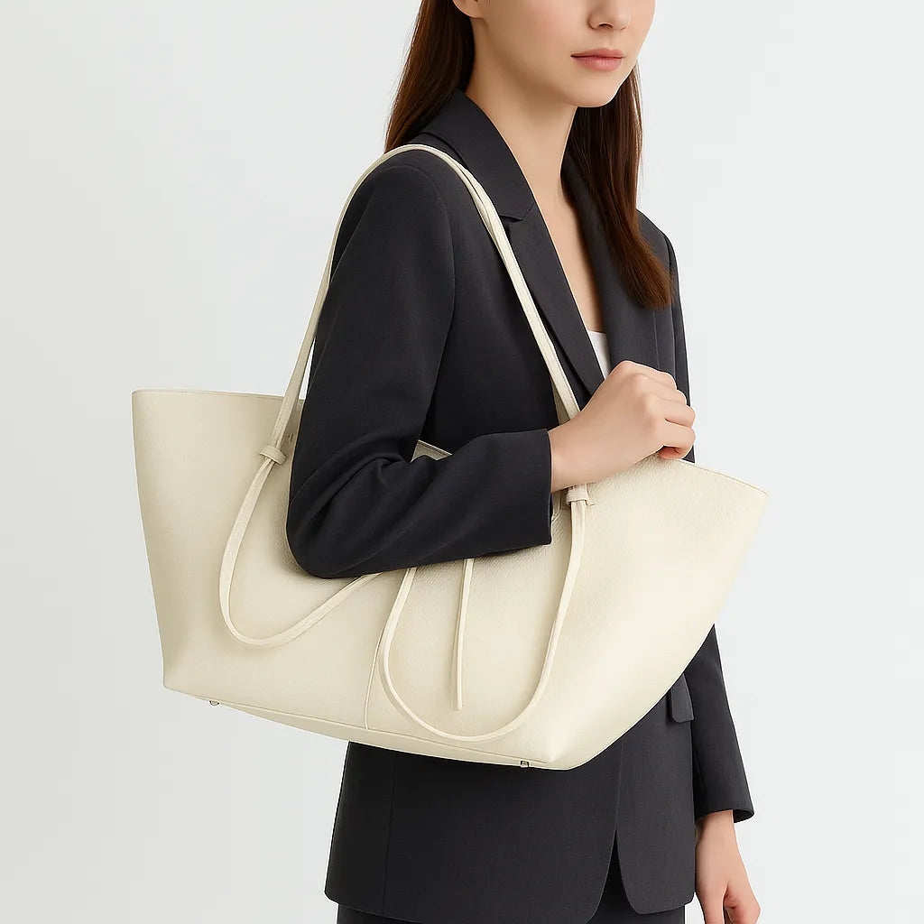 Tote Casual de Alta Gama – Elegancia Suave con Gran Capacidad