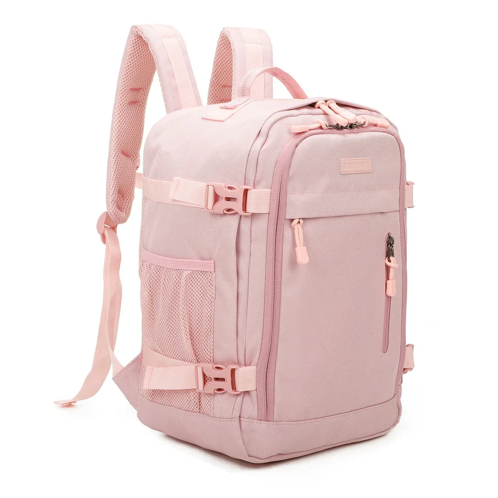 Waterproof Pink Cabin Travel Backpack – Lightweight, Functional and Stylish