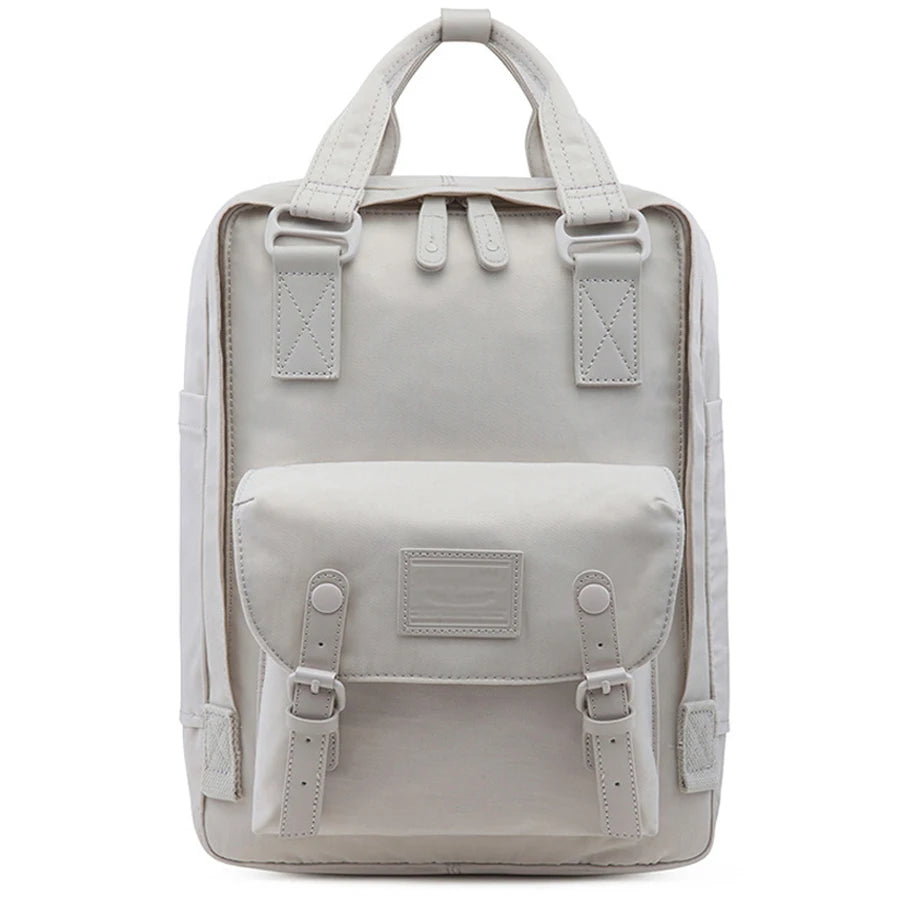 Mochila Gris Impermeable para Mujer: Estilo y Comodidad para Viajes y Diario