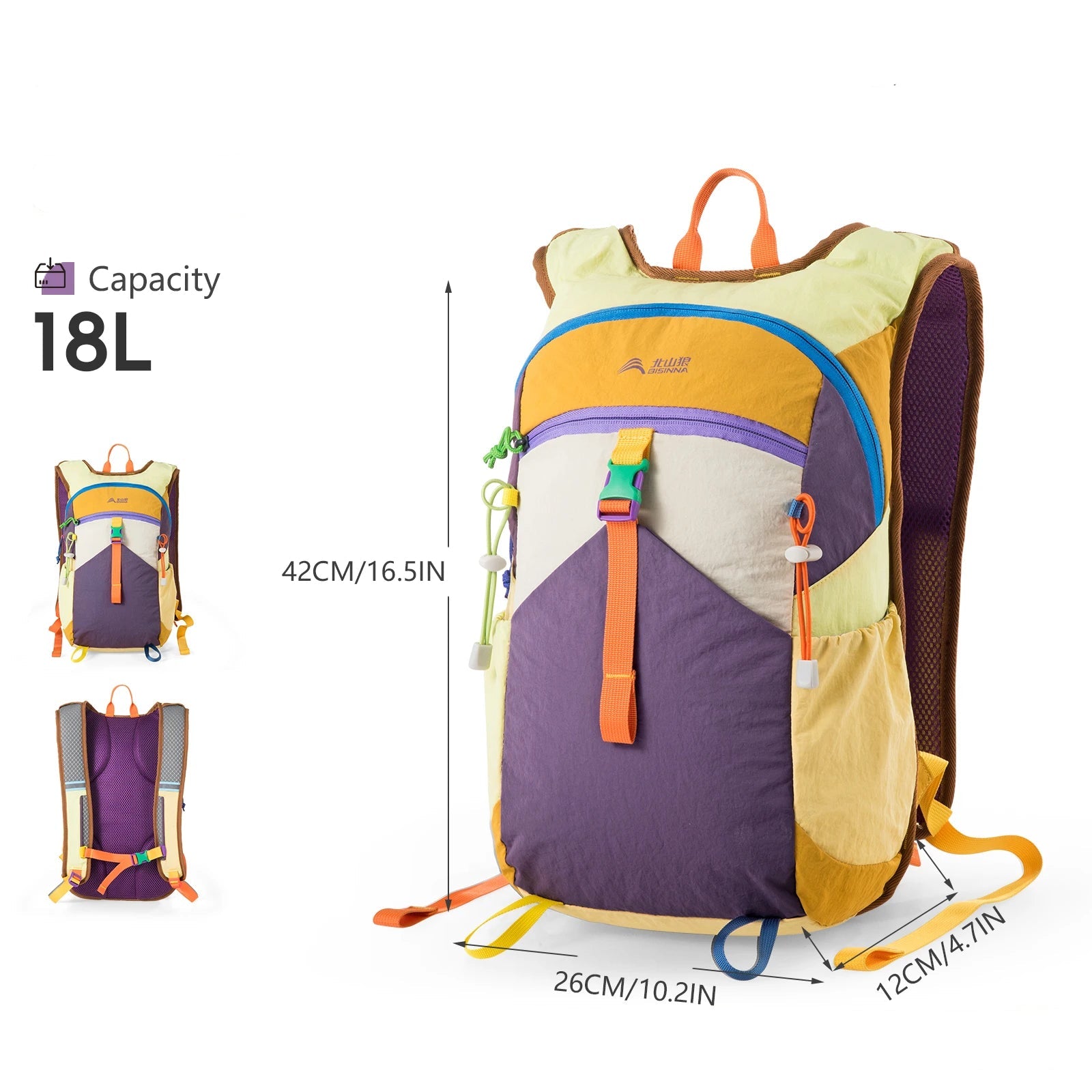 BISINNA Unisex Ultralight Backpack - Compact, Durable, and Functional