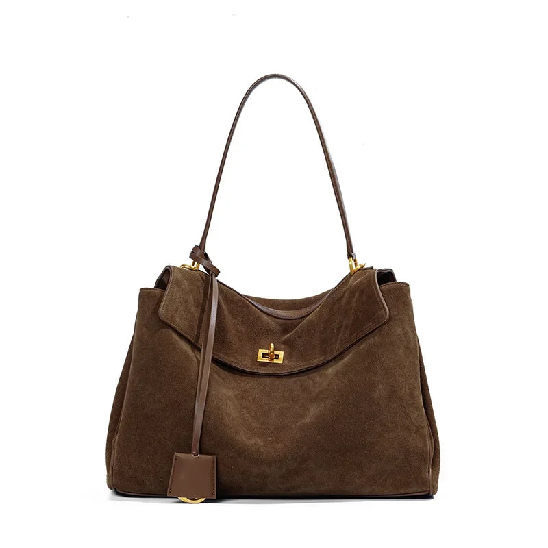 Genuine Leather Kelly Rodeo Handbag – Timeless Elegance and Ample Capacity