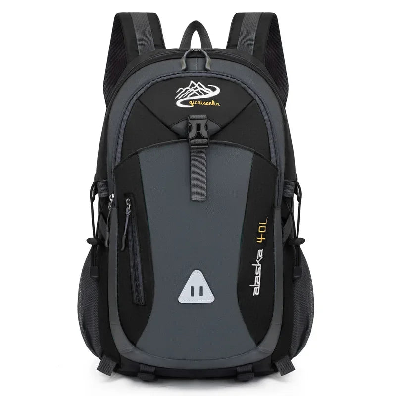 Unisex Waterproof Backpack 20-35L Black – Durable and Versatile