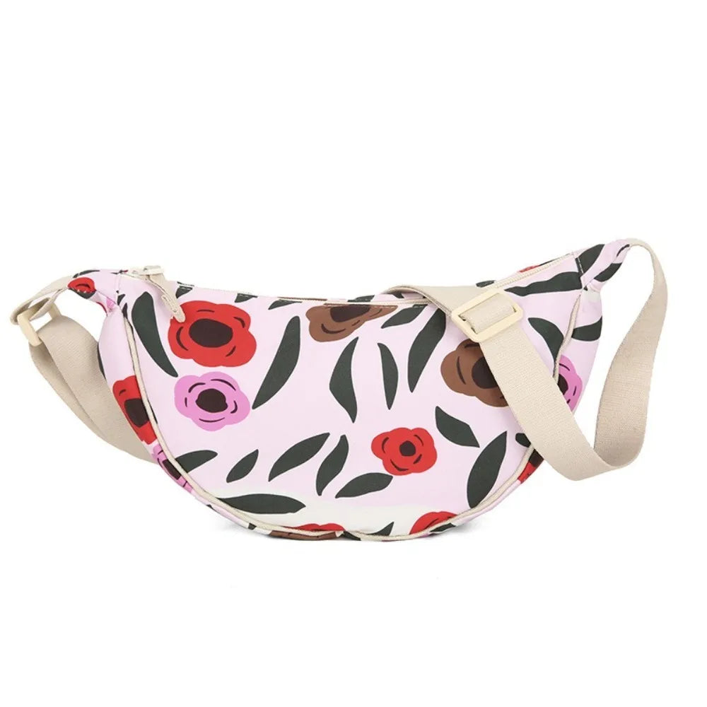 Bolso Bandolera y Riñonera de Nylon con Rayas
