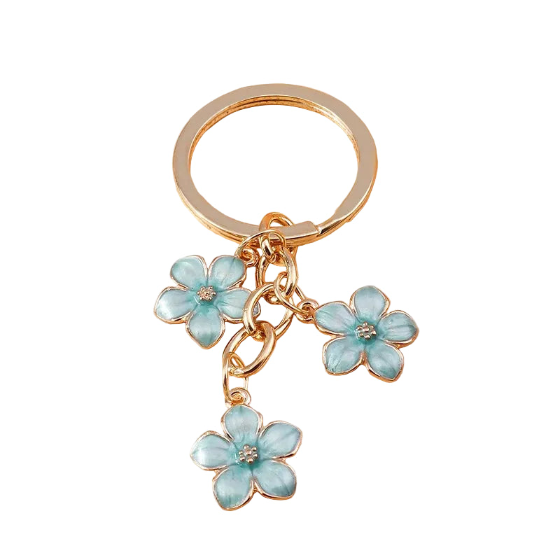 Sky Blue Sakura Flower Charm: The Distinctive Touch for Your Bag