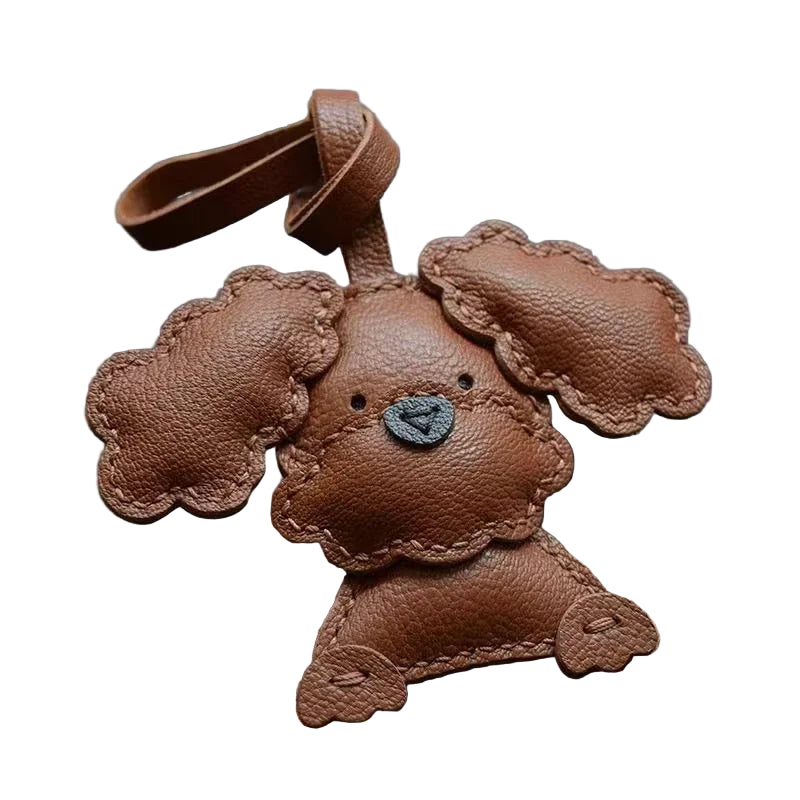 Charm Perrito Cuero Premium – Accesorio Canino Elegante Artesanal