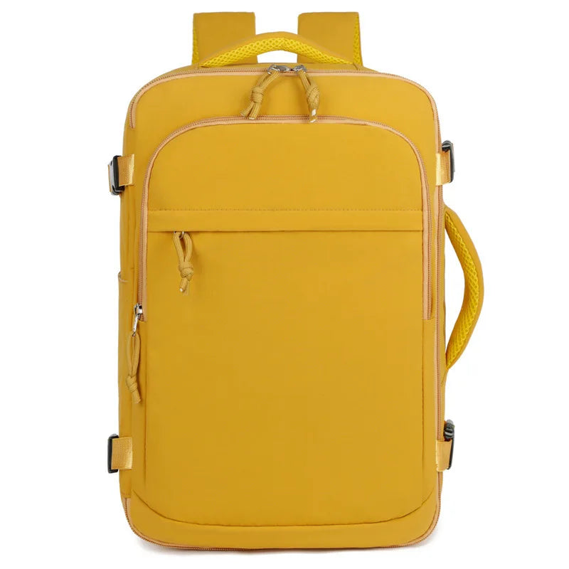 Mochila de Viaje Amarilla: Máxima Capacidad y Aprobada para Cabina