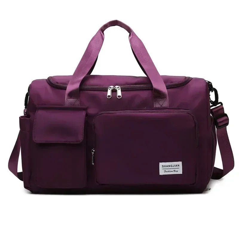 Unisex Lilac Travel and Fitness Bag 35 L – Waterproof and Cabin-Friendly